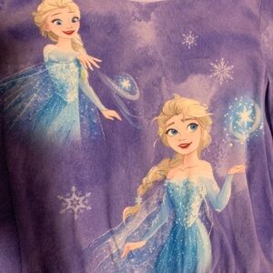 Frozen Disney Purple Pajama Set Size 8